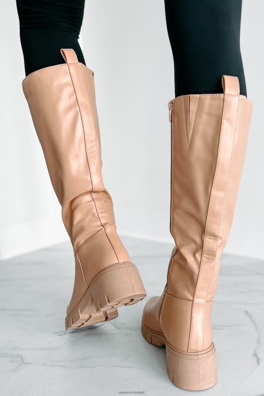 naakt racen naar uitsterven kniehoge laarzen met noppen NanaMacs HPTT3859