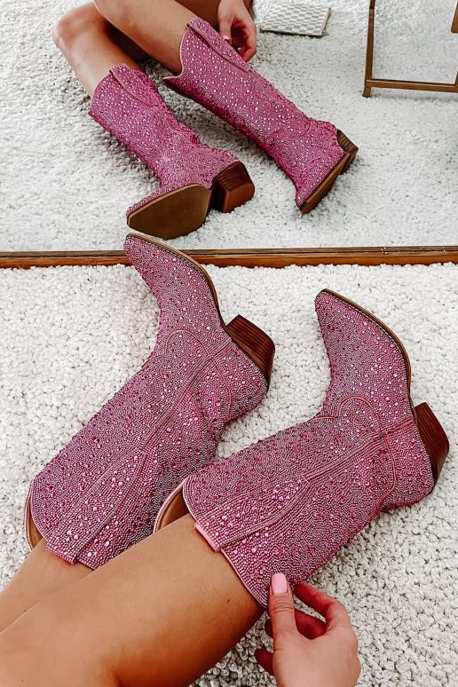 roze strass spurs bling strass cowboylaarzen NanaMacs HPTT3855