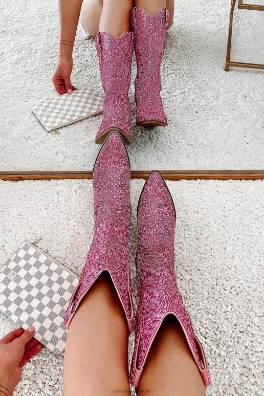 roze strass spurs bling strass cowboylaarzen NanaMacs HPTT3855