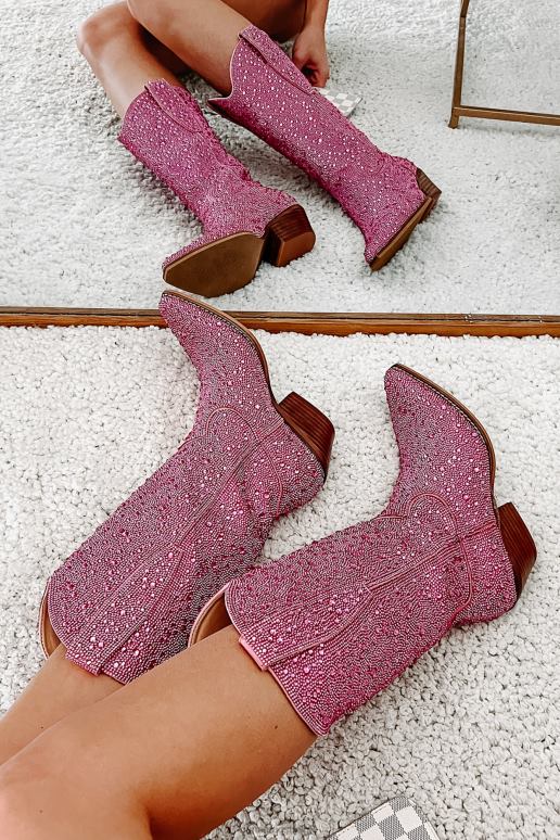 roze strass spurs bling strass cowboylaarzen NanaMacs HPTT3855