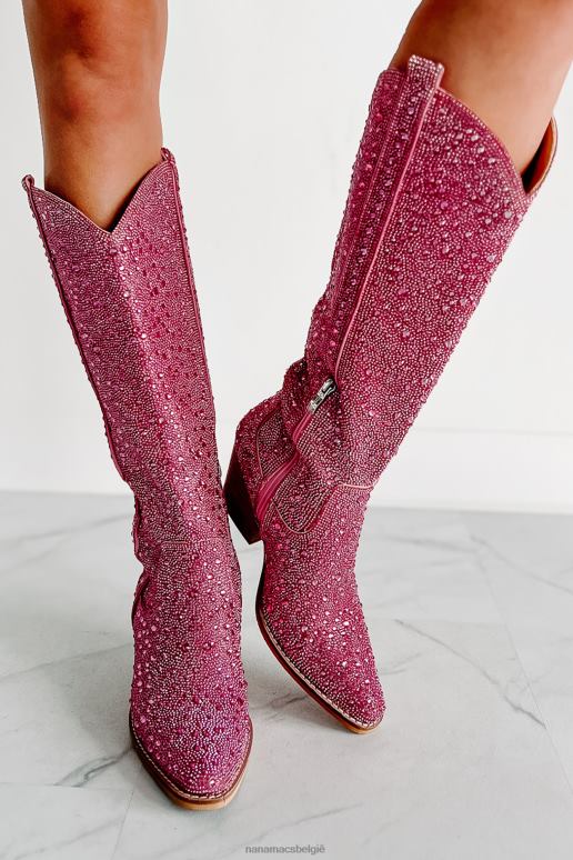 roze strass urban cowgirl strass cowboylaarzen NanaMacs HPTT3854