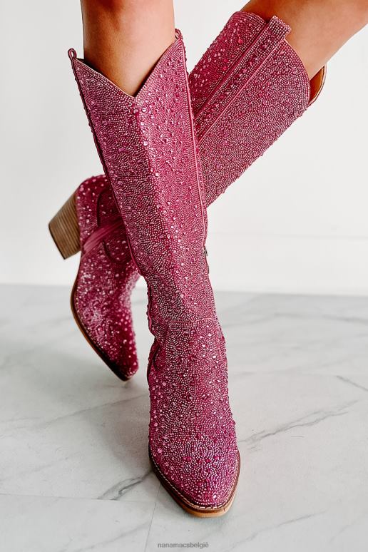 roze strass urban cowgirl strass cowboylaarzen NanaMacs HPTT3854