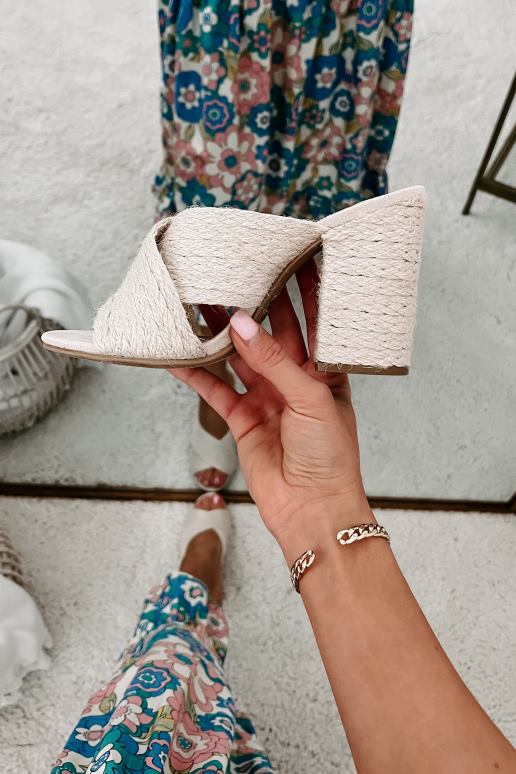 beige jute Charleston chic geweven sandalen met hak NanaMacs HPTT3987