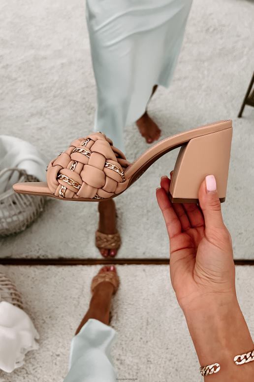 blozen geweven beauty geweven sandaal met kettingriem NanaMacs HPTT4036