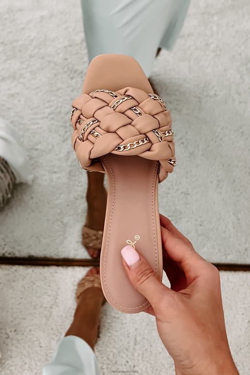 blozen geweven beauty geweven sandaal met kettingriem NanaMacs HPTT4036