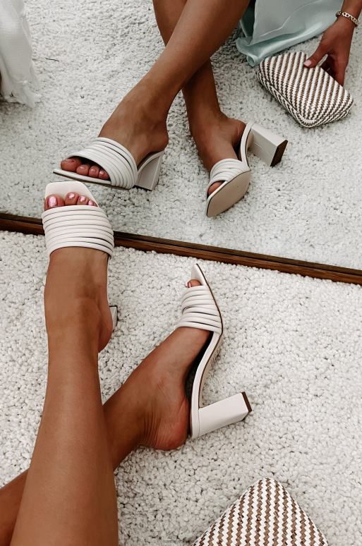 gebroken wit het leveren van perfectie sandalen met bandjes en hakken NanaMacs HPTT3988