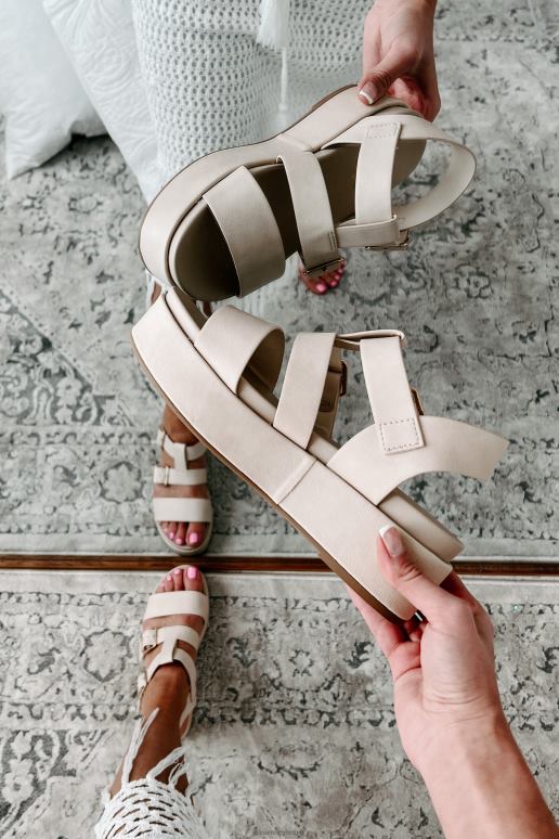 natuurlijk wegdrijvende plateausandalen NanaMacs HPTT4015