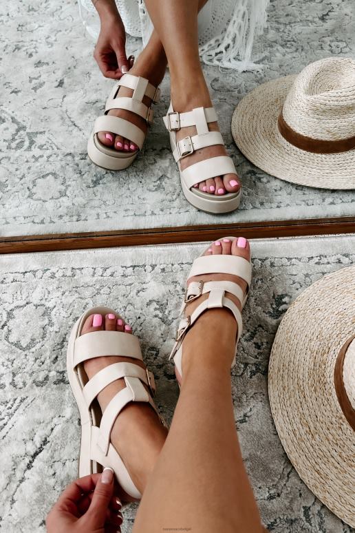 natuurlijk wegdrijvende plateausandalen NanaMacs HPTT4015