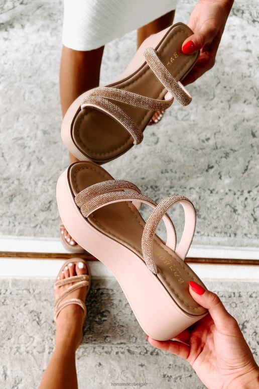 rosé goud rosana strass platform sandalen NanaMacs HPTT4000