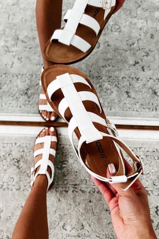 wit wanneer in Romeinse gladiatorensandalen NanaMacs HPTT4006