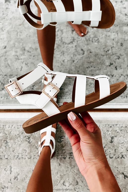 wit wanneer in Romeinse gladiatorensandalen NanaMacs HPTT4006