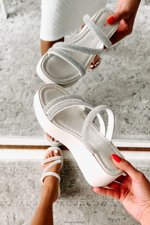 zilver multi rosana strass platform sandalen NanaMacs HPTT4001