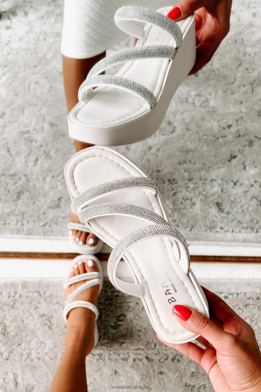 zilver multi rosana strass platform sandalen NanaMacs HPTT4001