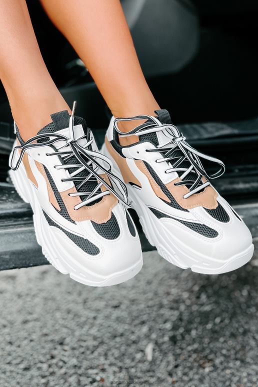 zwart/wit/bruin trendtracker chunky dad sneakers NanaMacs HPTT4051