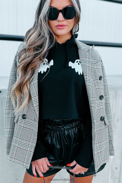 bruin de klok rond geruite blazer NanaMacs HPTT3637