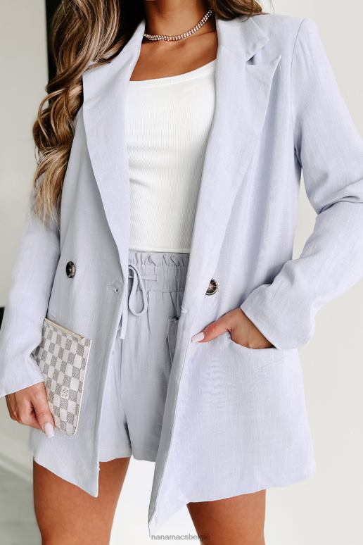 lila bedoeld als linnen blazer NanaMacs HPTT1602