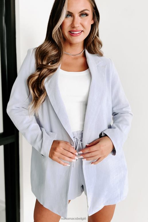 lila bedoeld als linnen blazer NanaMacs HPTT1602