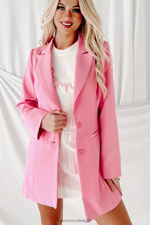 roze only you blazer met dubbele knoop NanaMacs HPTT3612