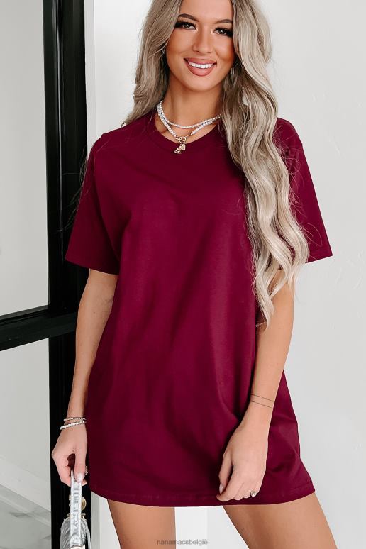 kastanjebruin T-shirt met korte mouwen NanaMacs HPTT639