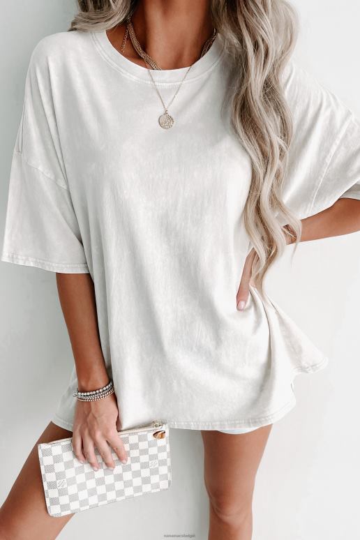 keramiek oversized T-shirt met minerale wassing NanaMacs HPTT896