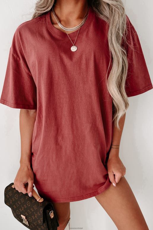 rode Steen T-shirt met korte mouwen NanaMacs HPTT630