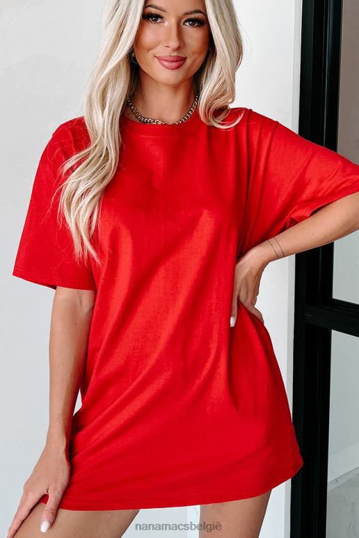 rood T-shirt met korte mouwen NanaMacs HPTT765
