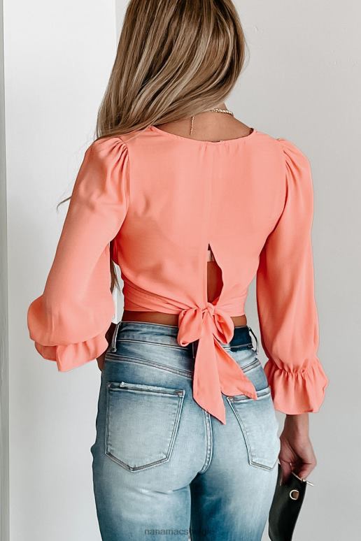 oranje work smarter top met lange mouwen NanaMacs HPTT935