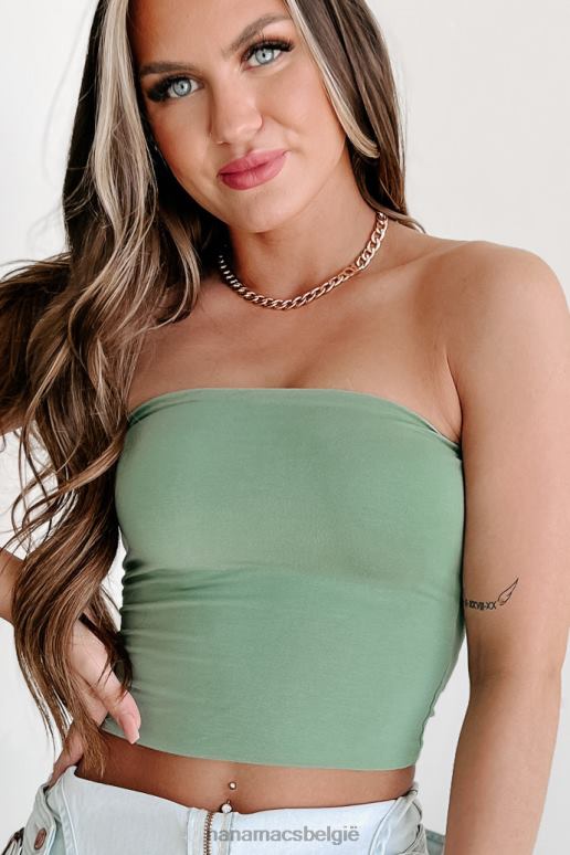 pijnboom iemand zoals ik dubbel gevoerd crop tube topje NanaMacs HPTT589