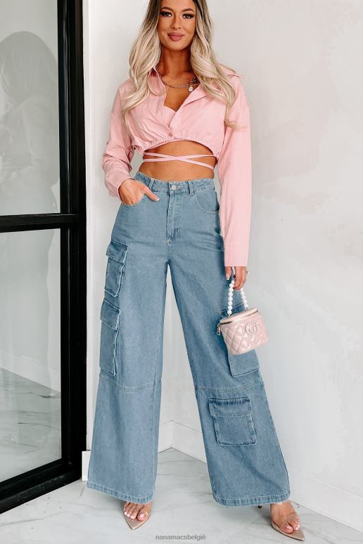 roze Sweet Strides gestripte topset NanaMacs HPTT1153