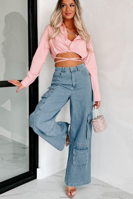 roze Sweet Strides gestripte topset NanaMacs HPTT1153