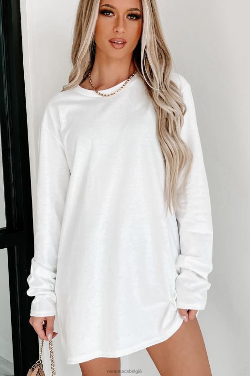 wit basistop met lange mouwen NanaMacs HPTT669