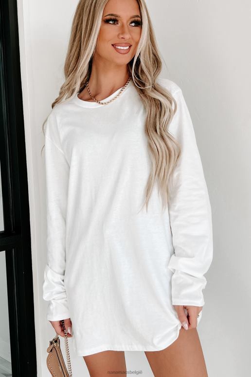 wit basistop met lange mouwen NanaMacs HPTT669