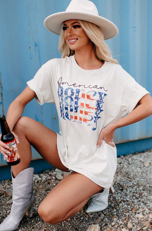 heide havermout zoet Amerikaans honing grafisch t-shirt NanaMacs HPTT791