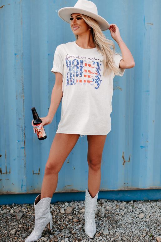 heide havermout zoet Amerikaans honing grafisch t-shirt NanaMacs HPTT791