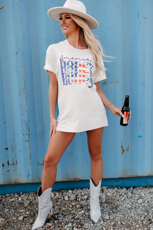 heide havermout zoet Amerikaans honing grafisch t-shirt NanaMacs HPTT791