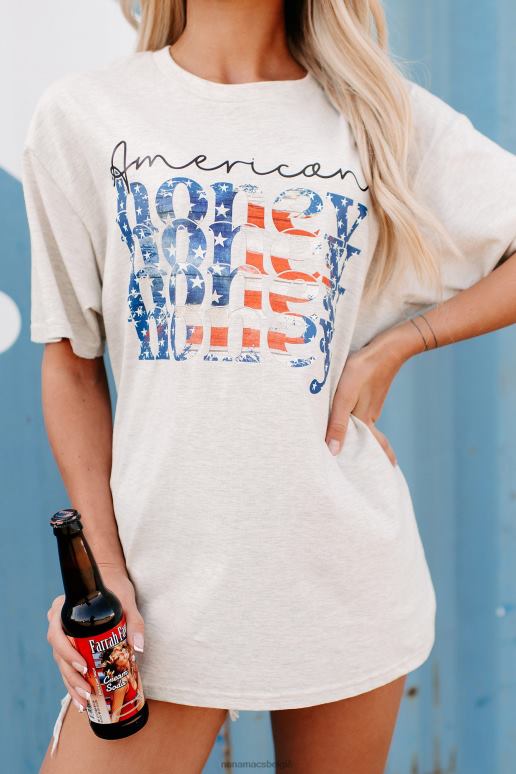 heide havermout zoet Amerikaans honing grafisch t-shirt NanaMacs HPTT791