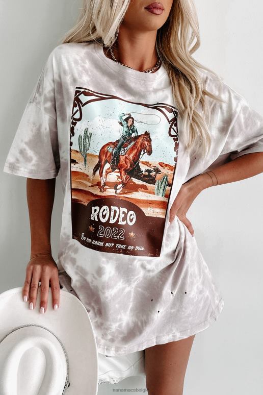 pastelpaars take no bull oversized distressed tie-dye grafisch t-shirt NanaMacs HPTT3592