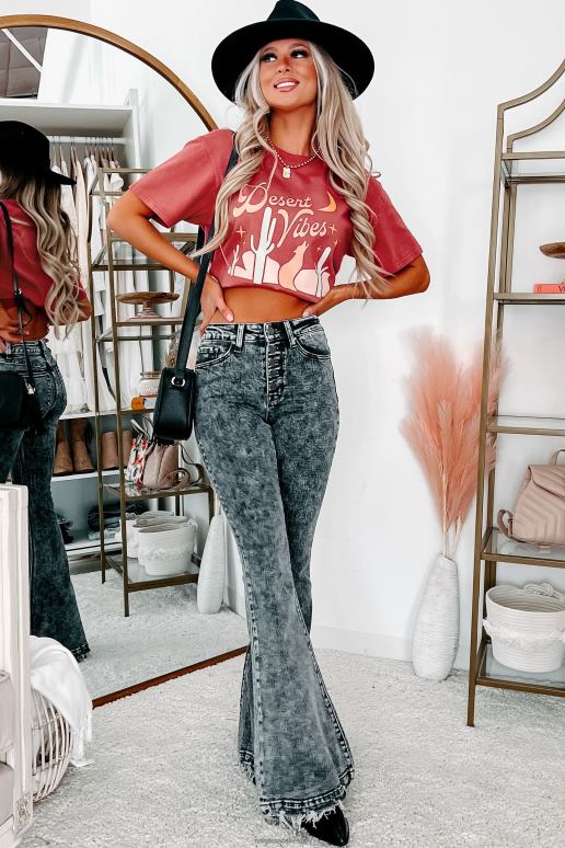 rode Steen desert vibes grafisch t-shirt NanaMacs HPTT1080