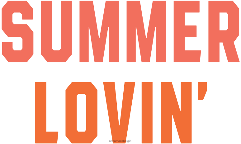 wijnoogst zwart summer lovin vintage wassing grafisch t-shirt NanaMacs HPTT832