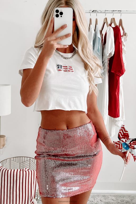 wit vs onafgewerkte zoom grafische crop tee NanaMacs HPTT790