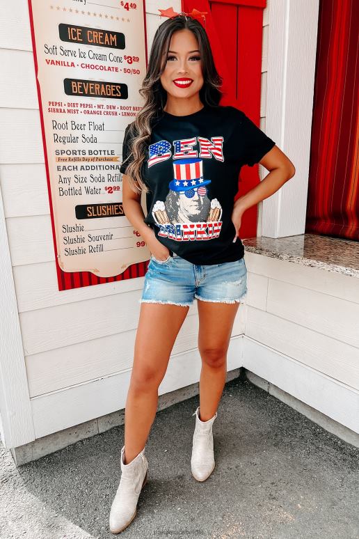 zwart ben drinkin grafisch t-shirt NanaMacs HPTT850