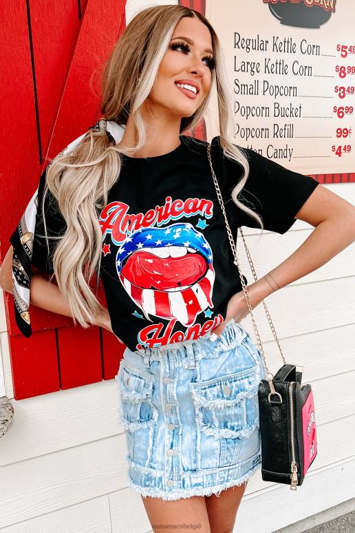 zwart jong wild gratis grafisch t-shirt NanaMacs HPTT843