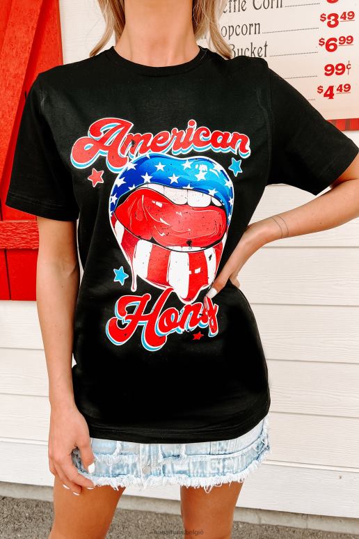 zwart jong wild gratis grafisch t-shirt NanaMacs HPTT843