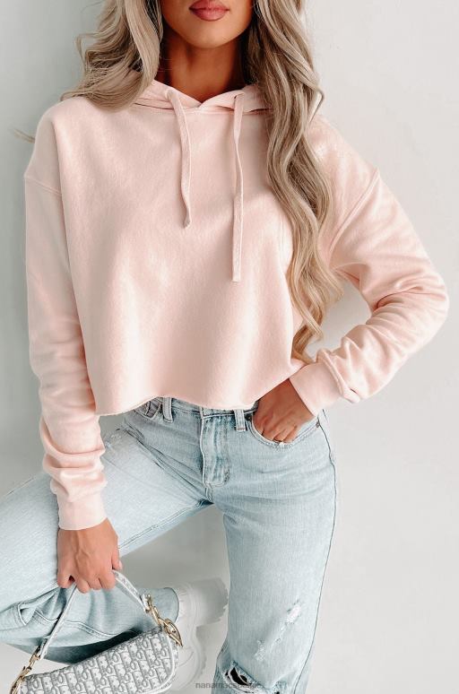blozen cropped hoodie met onafgewerkte zoom NanaMacs HPTT1241