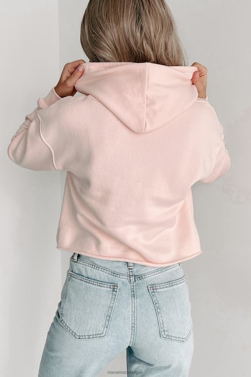 blozen cropped hoodie met onafgewerkte zoom NanaMacs HPTT1241