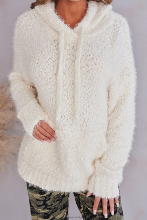 ivoor brei garen hoodie NanaMacs HPTT1788