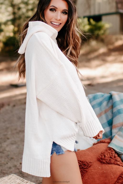 ivoor op zoek naar comfortabele chenille gebreide hoodie NanaMacs HPTT1739