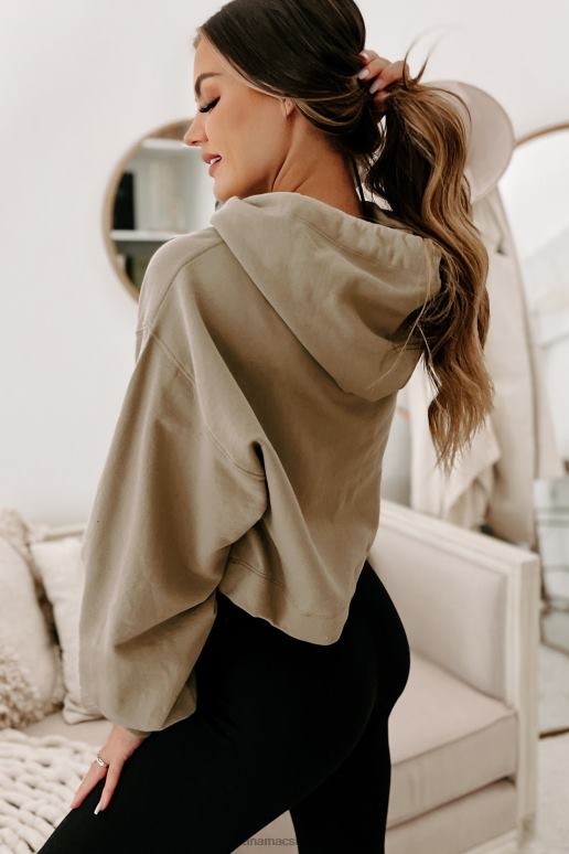 khaki korte hoodie NanaMacs HPTT648