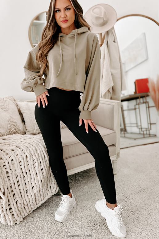 khaki korte hoodie NanaMacs HPTT648