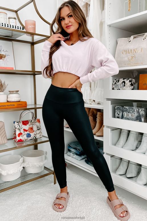 lichtpaars helemaal opnieuw cinched cropped hoodie NanaMacs HPTT1414